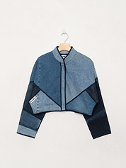 The Kaira Cropped Denim Jacket - Small