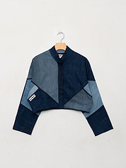 The Kaira Cropped Denim Jacket - Small
