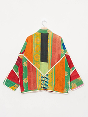The Ladhiya Quilted Patchwork Kantha Jacket