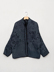 The Ladhiya Quilted Suzani Kantha Jacket