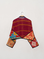 The Kaira Cropped Quilted Patchwork Kantha Jacket Wholesale