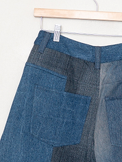 The Bindu Denim Bermuda Culotte Pant - Small