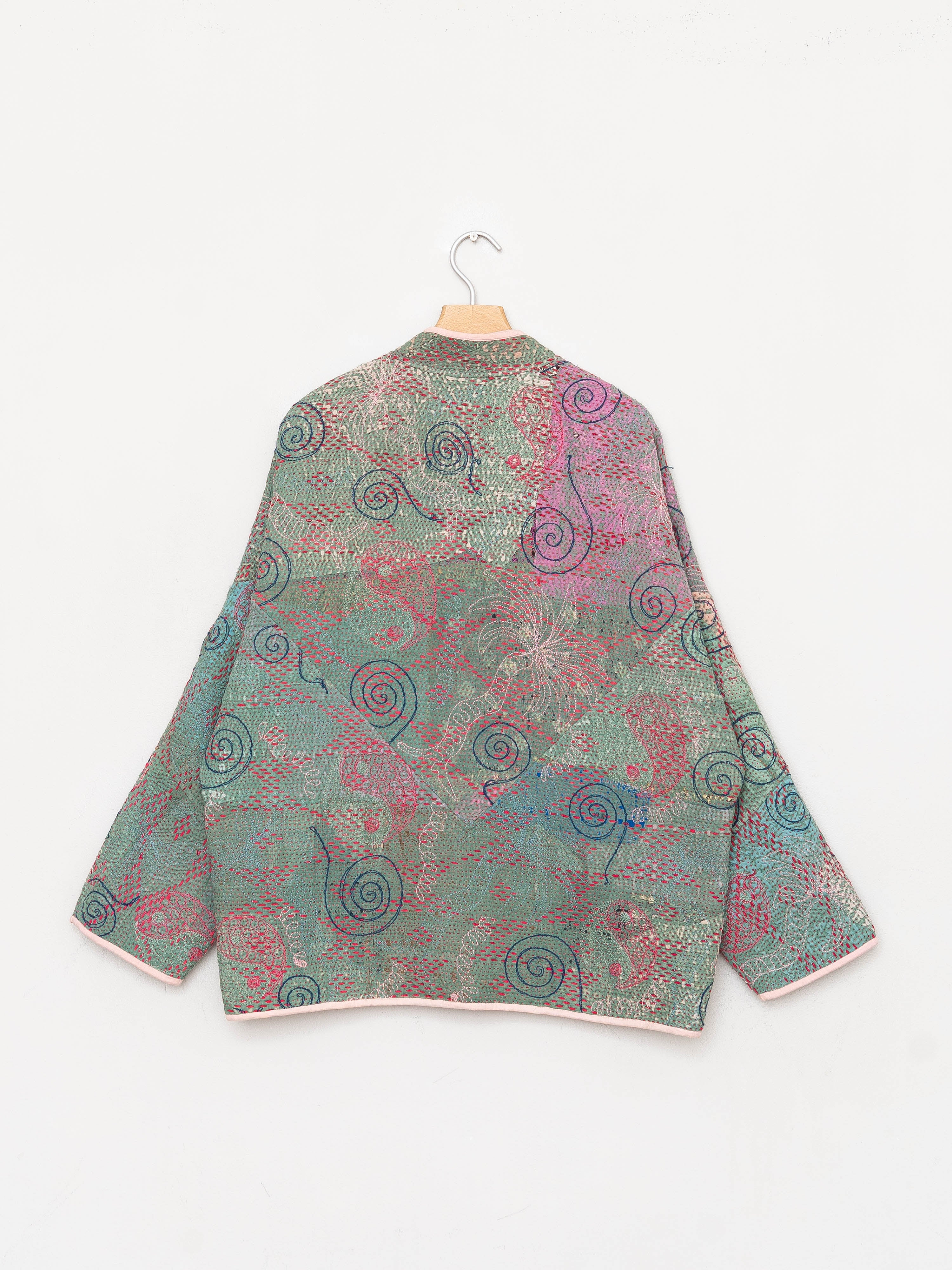 The Ladhiya Quilted Suzani Kantha Jacket