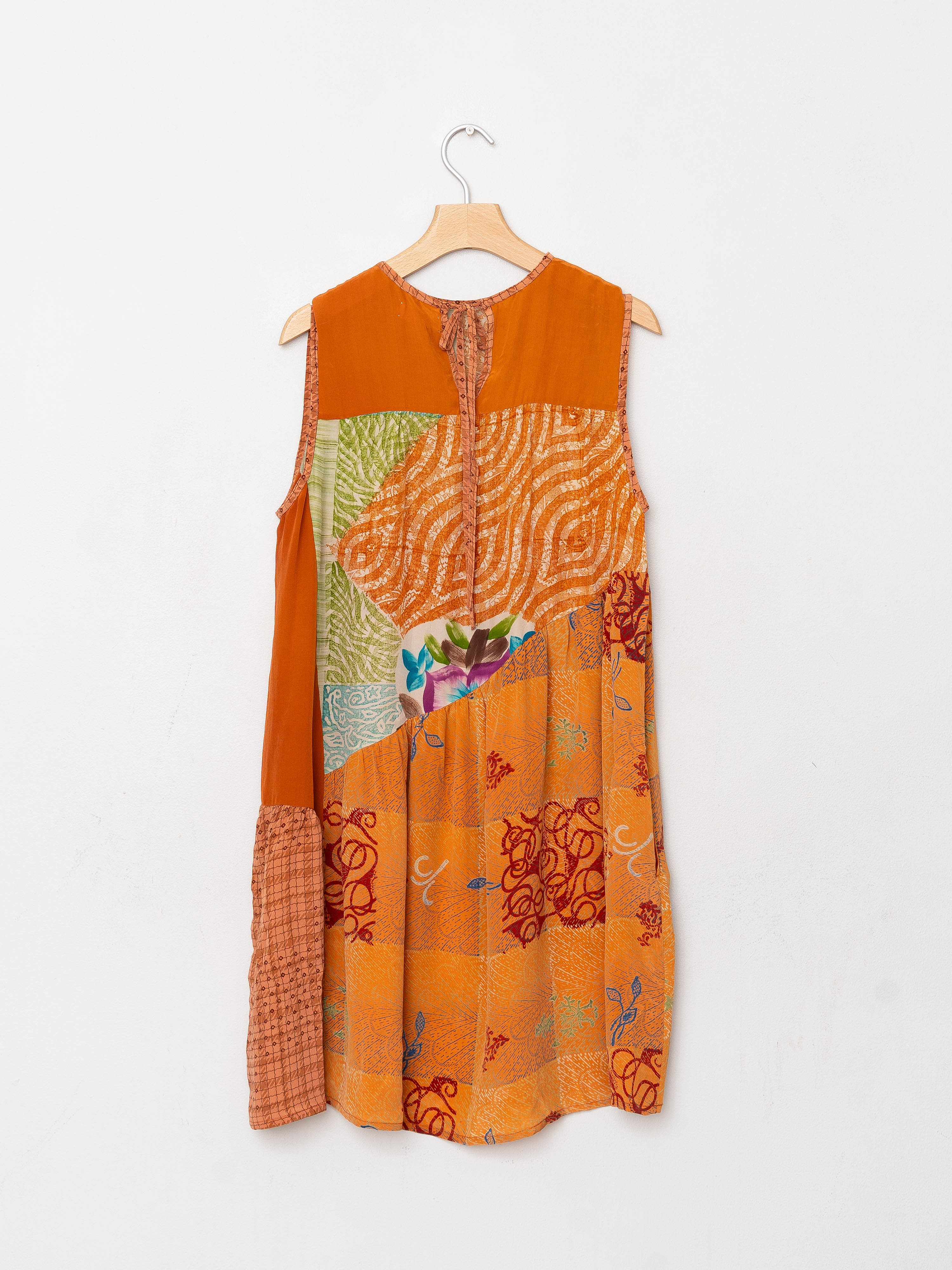 The Anan Short Dress  - Extra Small / Small - Upcycled Silk