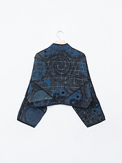 The Kaira Cropped Suzani Quilted Kantha Jacket
