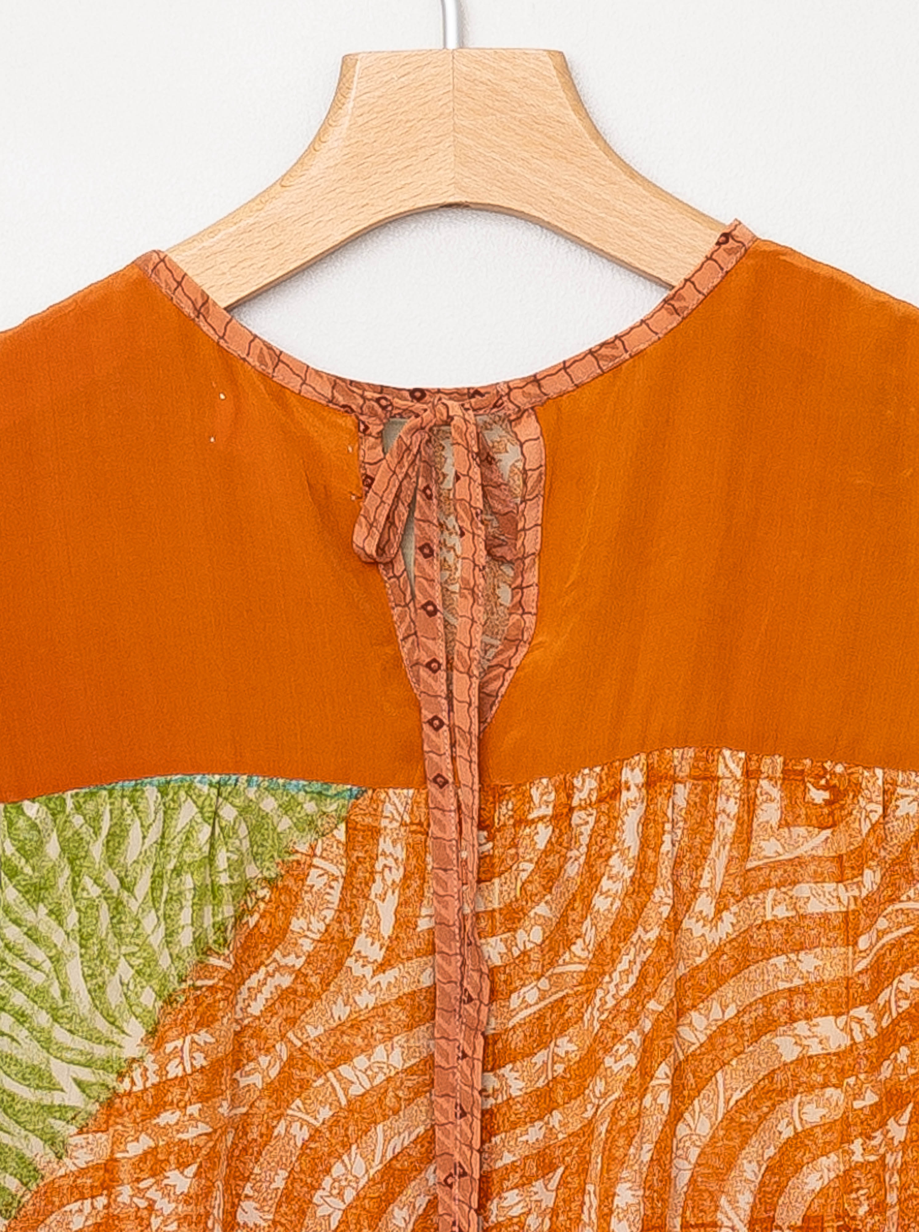 The Anan Short Dress  - Extra Small / Small - Upcycled Silk