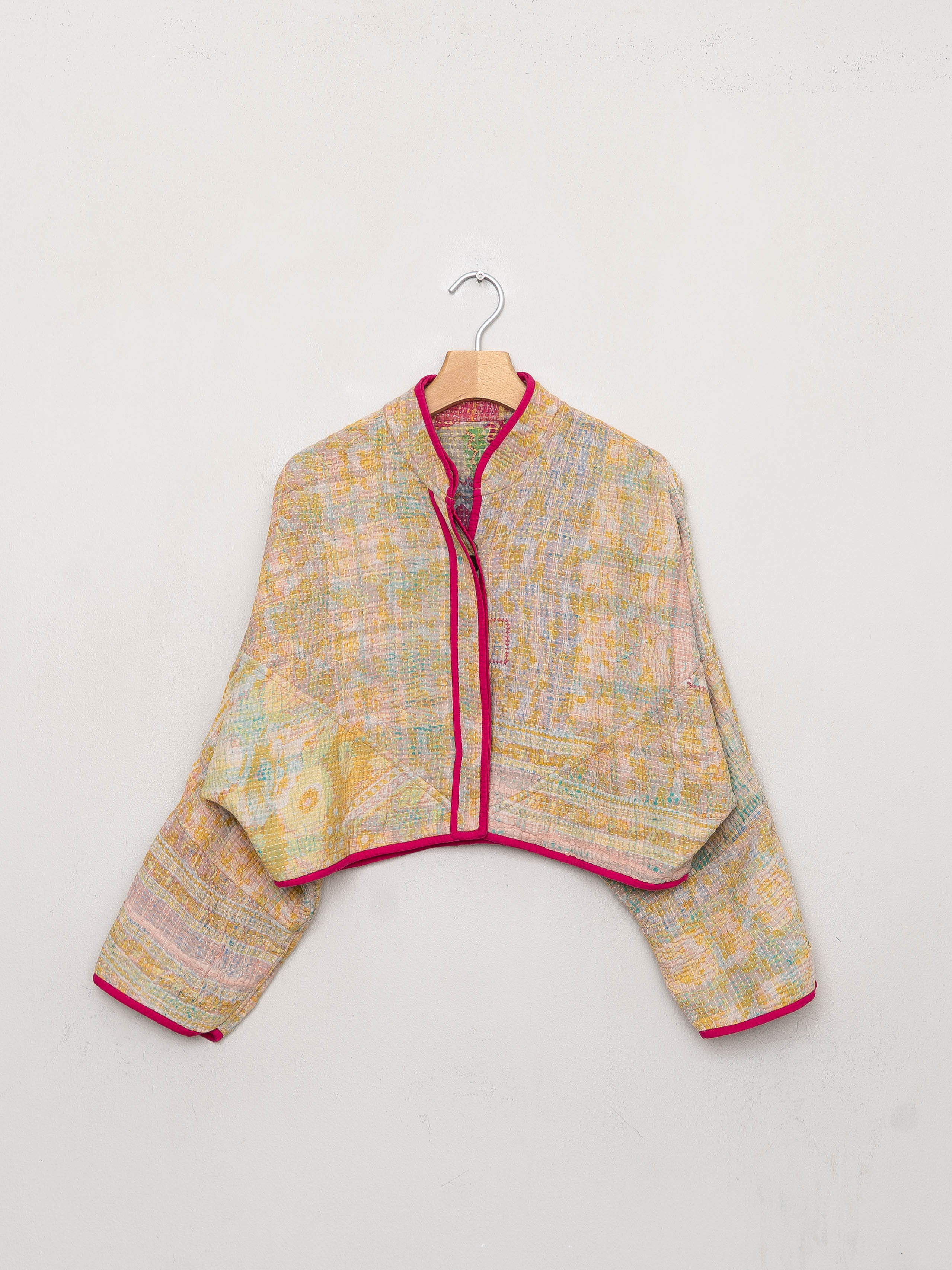The Kaira Cropped Quilted Patchwork Kantha Jacket Wholesale