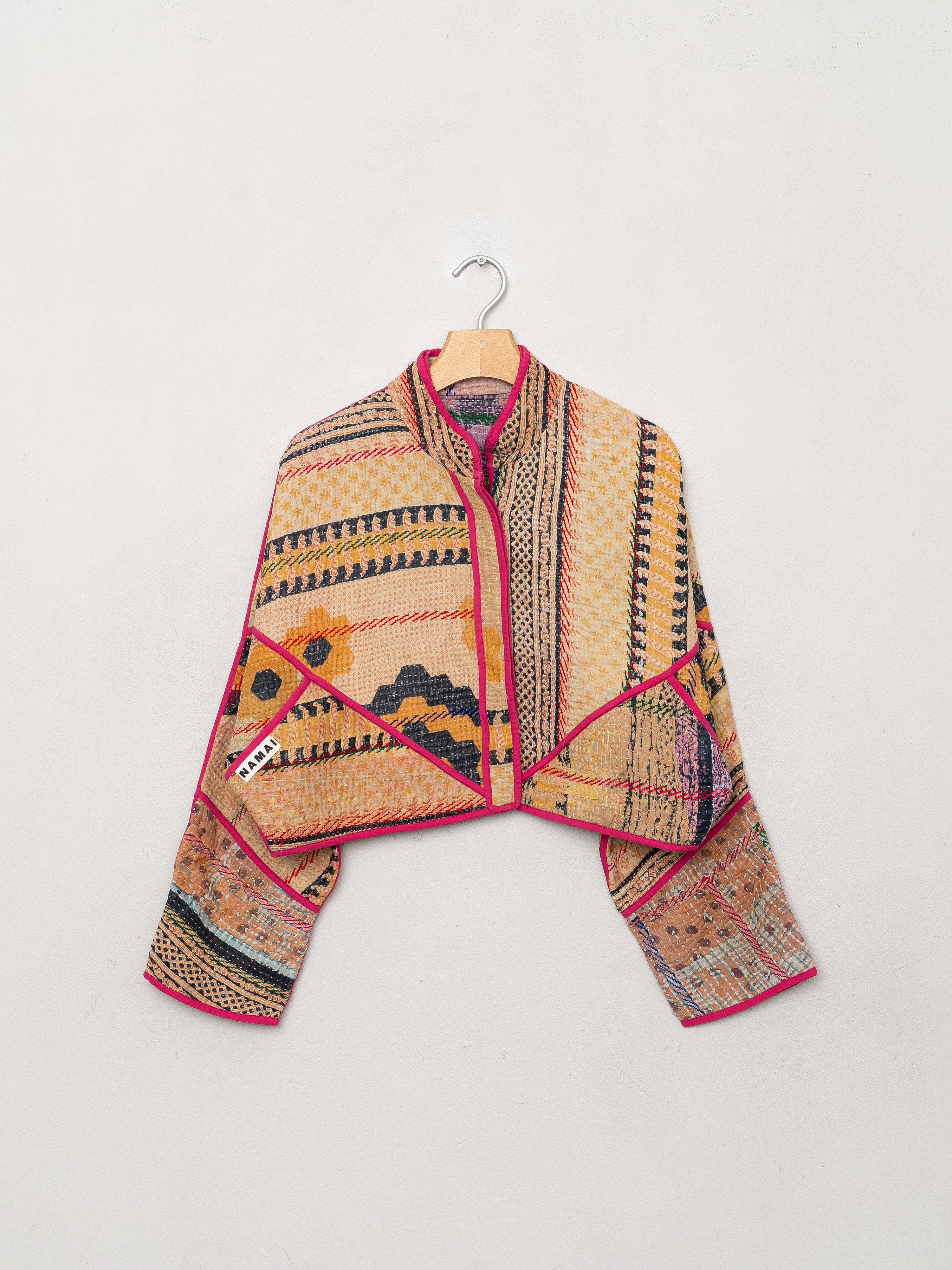 The Kaira Cropped Quilted Patchwork Kantha Jacket Wholesale