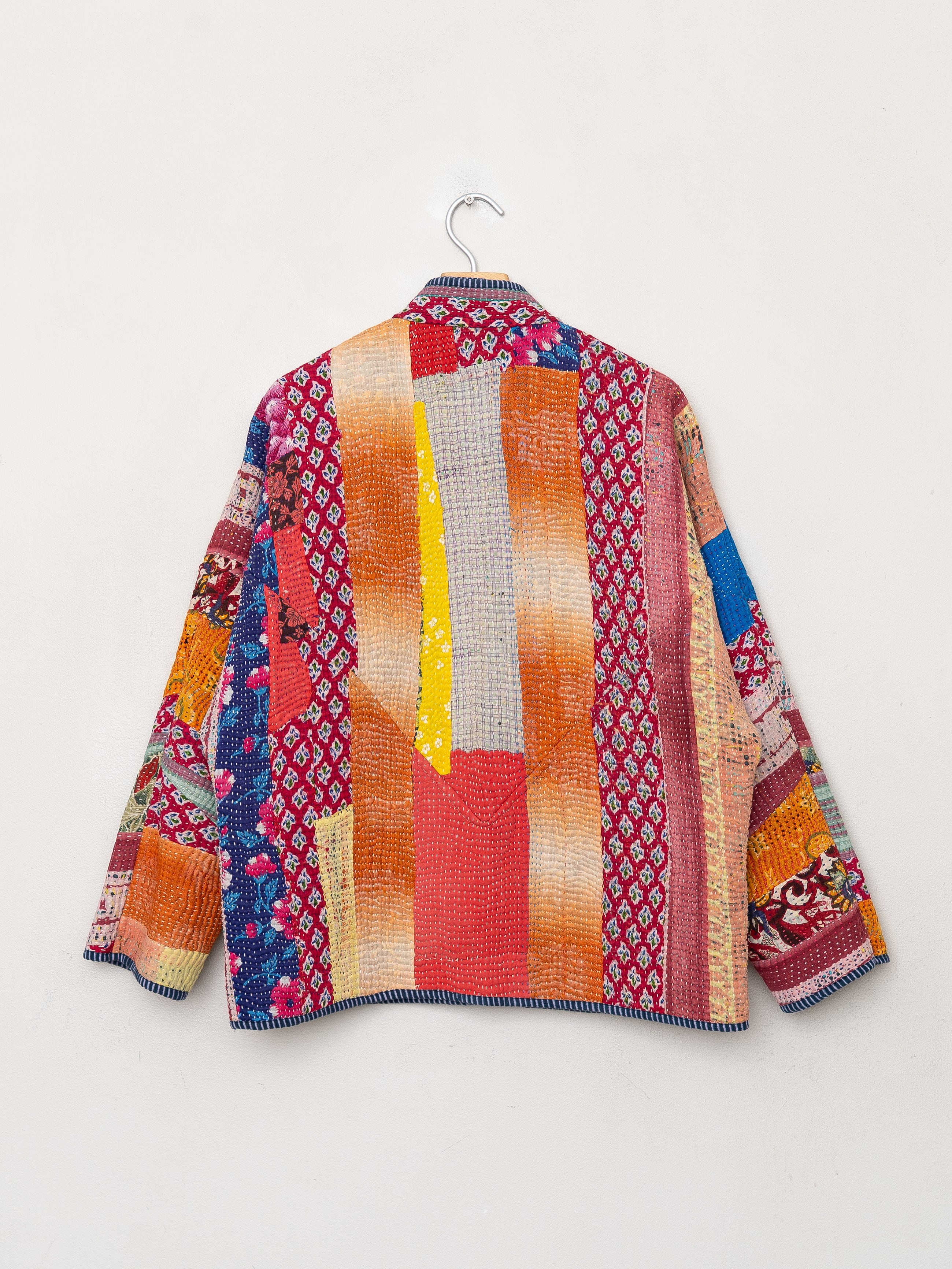 The Ladhiya Quilted Patchwork Kantha Jacket