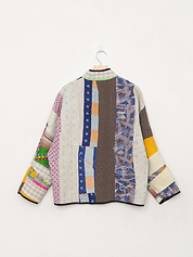 The Ladhiya Petite Quilted Patchwork Kantha Jacket