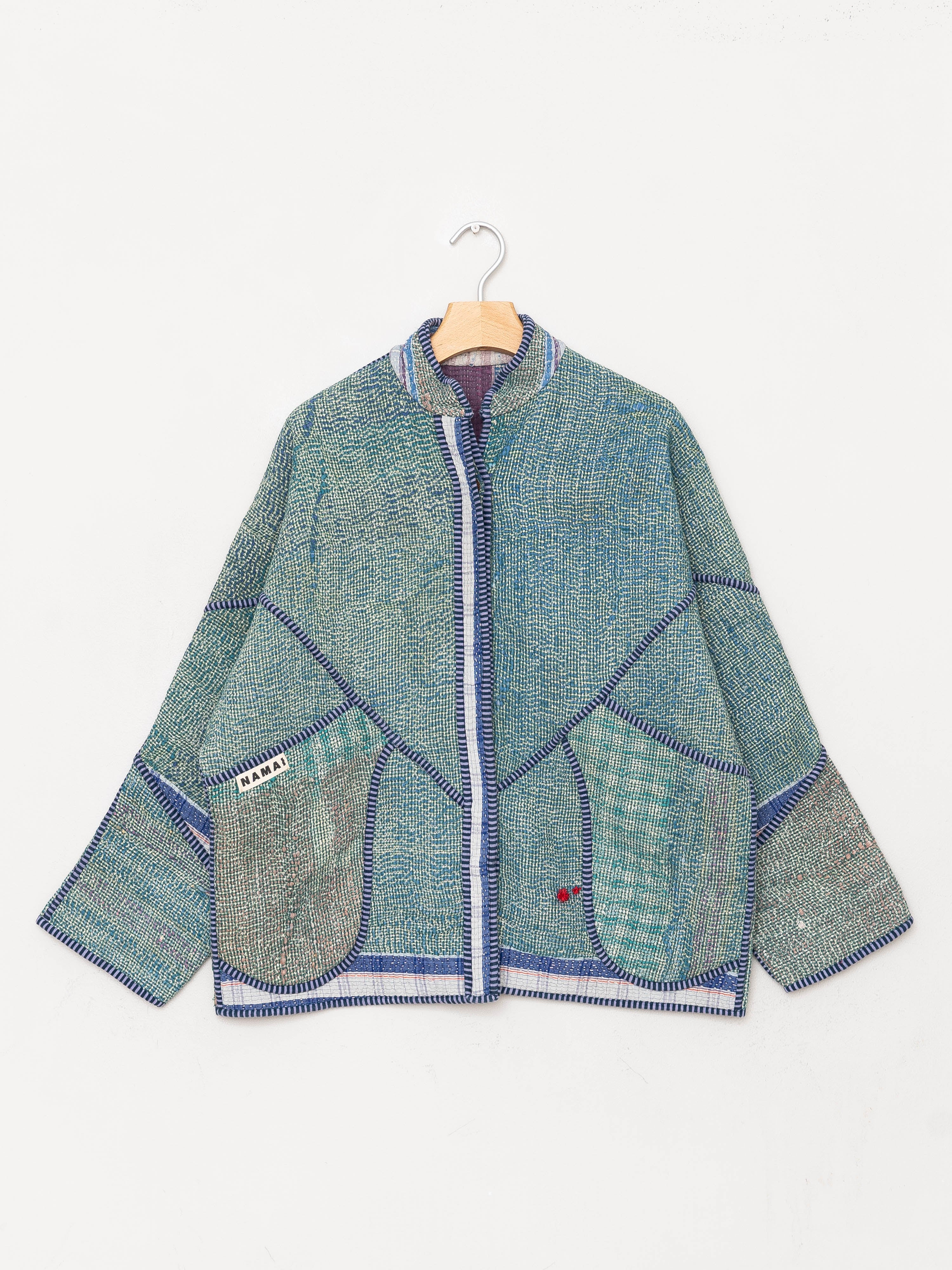 The Ladhiya Quilted Patchwork Kantha Jacket