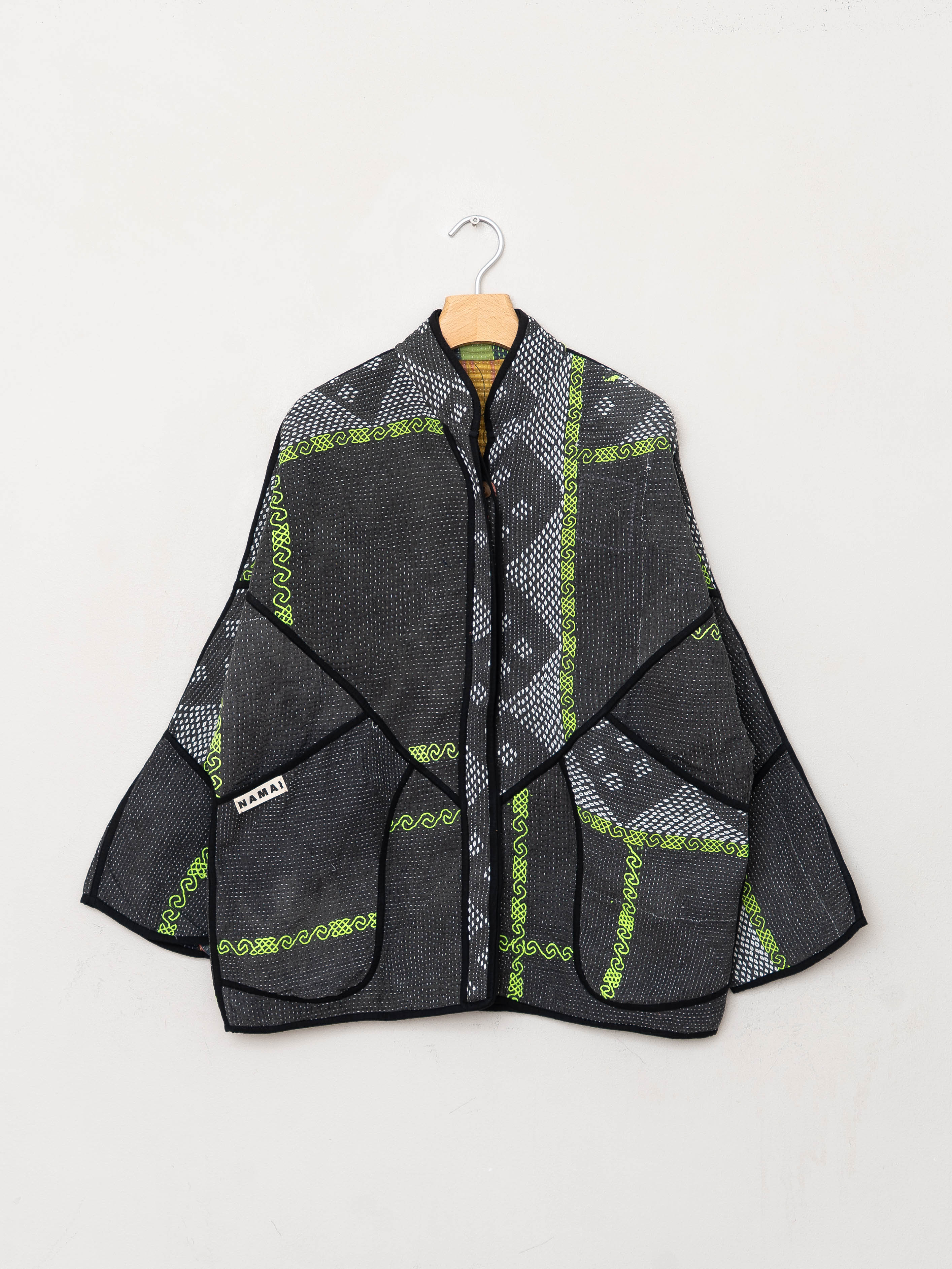 The Ladhiya Quilted Patchwork Kantha Jacket