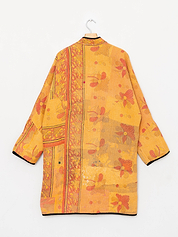 The Sai Quilted Patchwork Kantha Coat