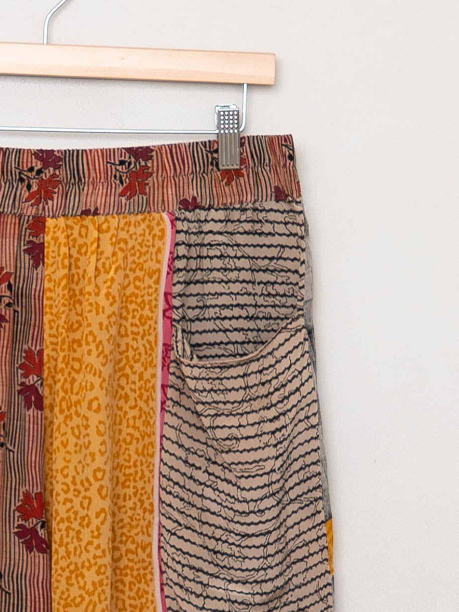 The Nayan Pant - Large - Upcycled Silk