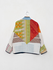The Ladhiya Petite Quilted Patchwork Kantha Jacket