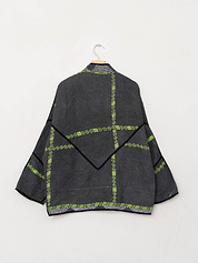The Ladhiya Quilted Patchwork Kantha Jacket