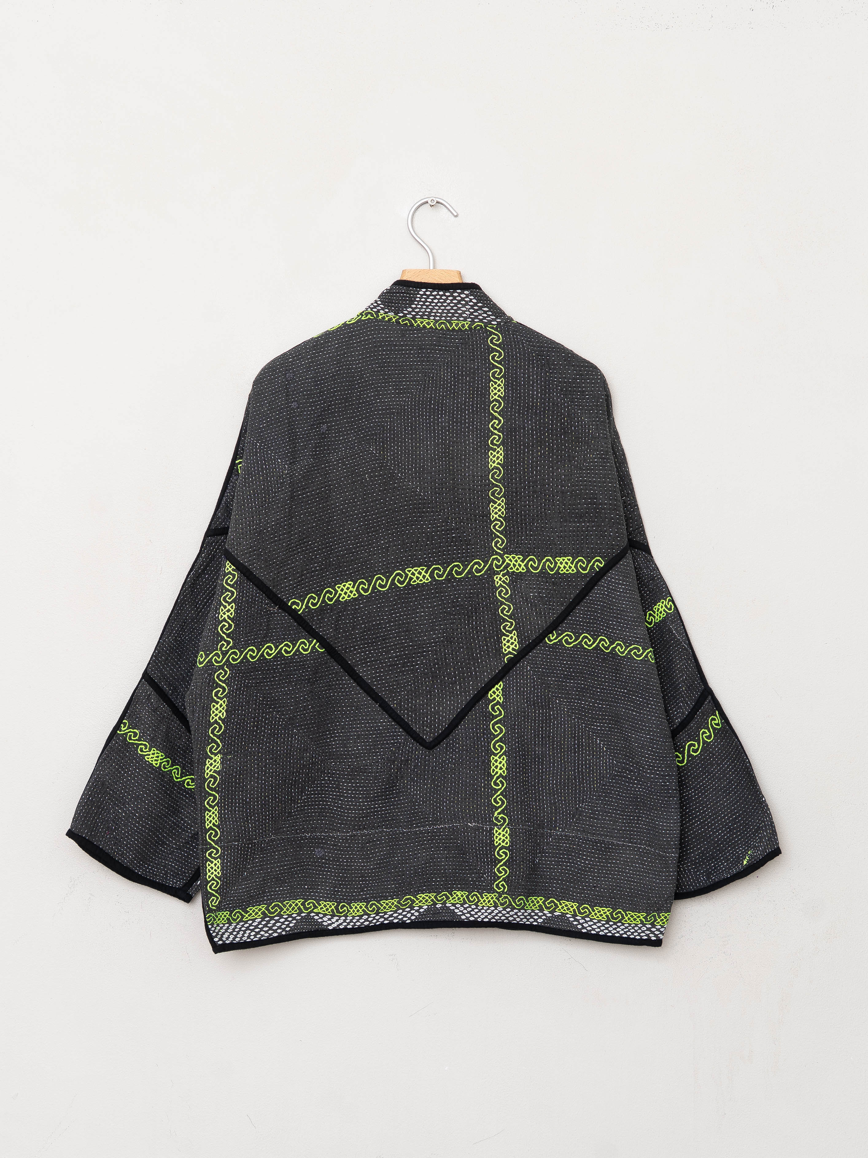 The Ladhiya Quilted Patchwork Kantha Jacket