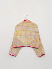 The Kaira Cropped Quilted Patchwork Kantha Jacket Wholesale