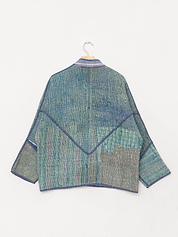 The Ladhiya Quilted Patchwork Kantha Jacket