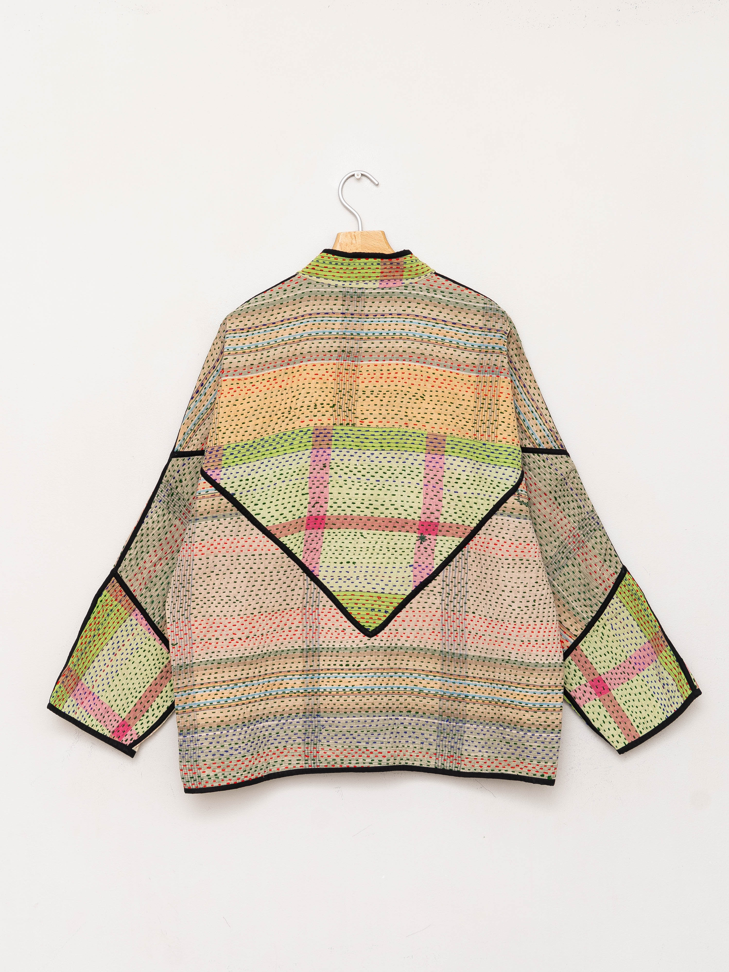 The Ladhiya Quilted Patchwork Kantha Jacket