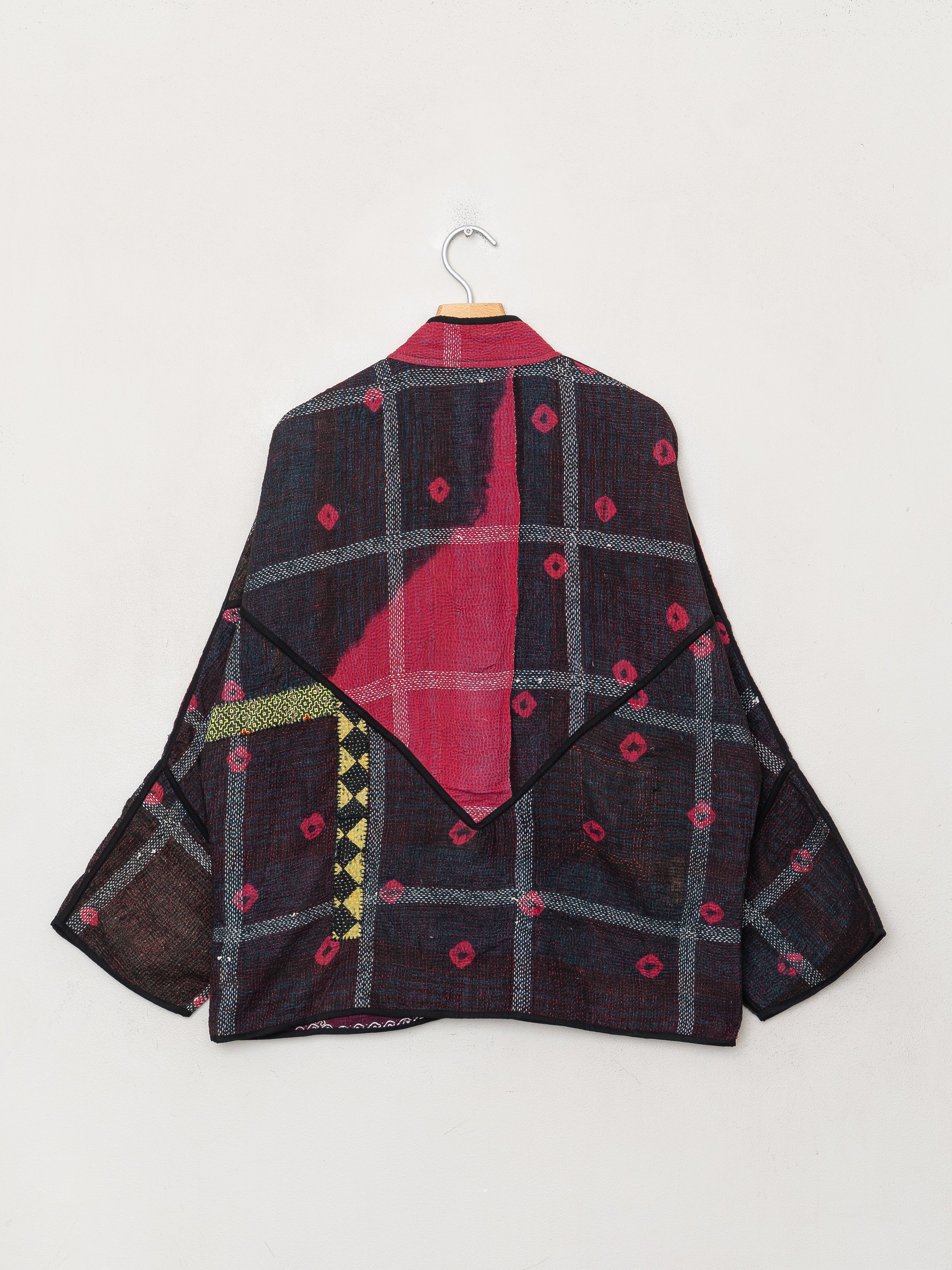 The Ladhiya Quilted Patchwork Kantha Jacket
