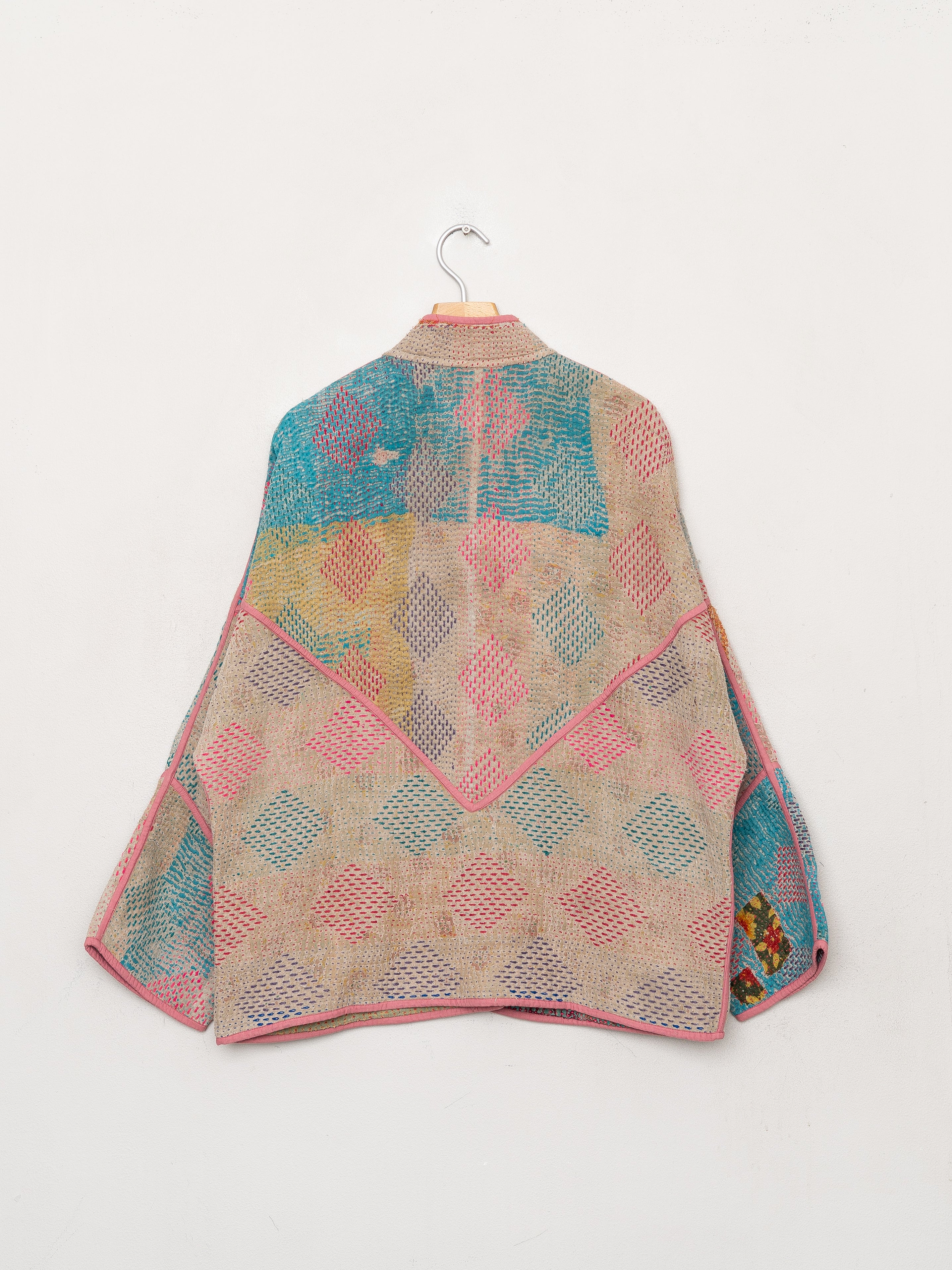 The Ladhiya Quilted Patchwork Kantha Jacket