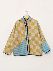 The Ladhiya Quilted Patchwork Kantha Jacket
