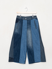 The Nadi Denim Flared Culotte Jeans - Small