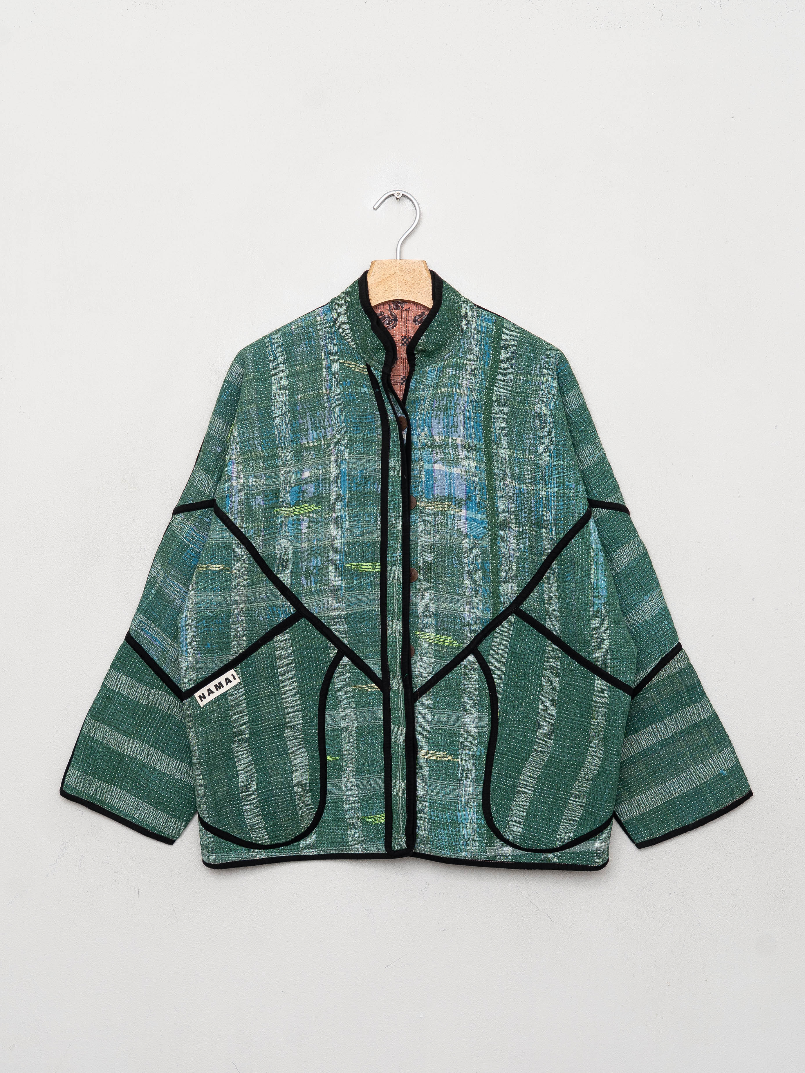 The Ladhiya Quilted Patchwork Kantha Jacket