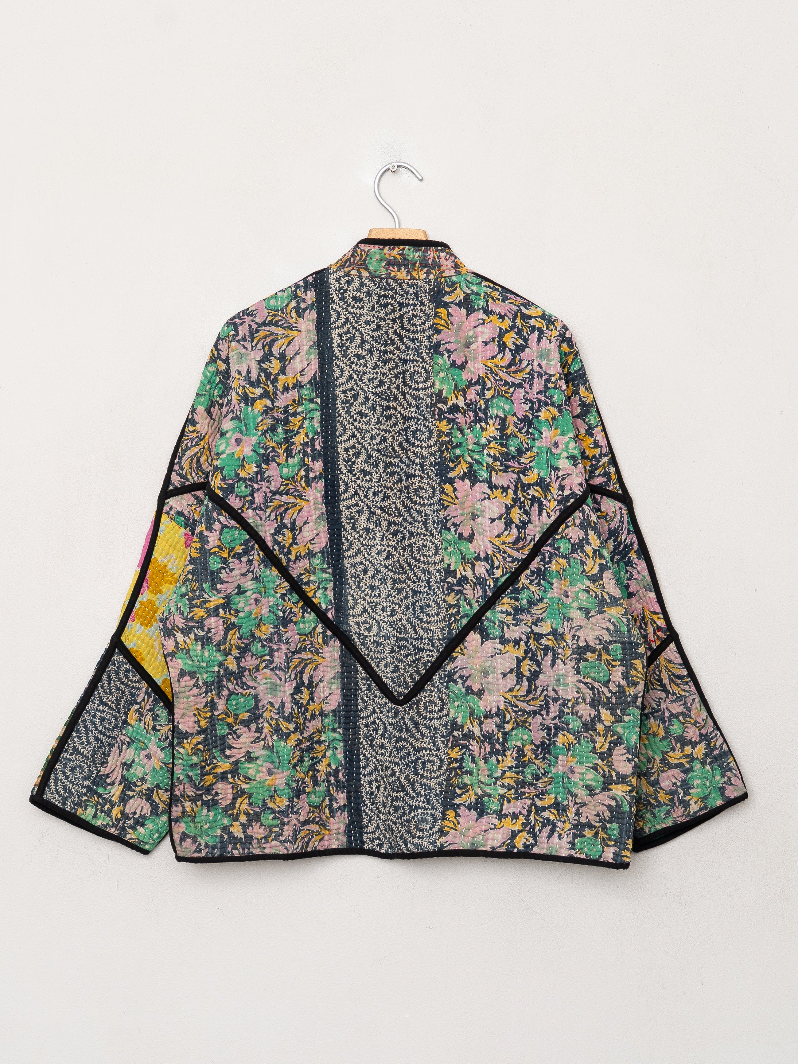 The Ladhiya Quilted Patchwork Kantha Jacket
