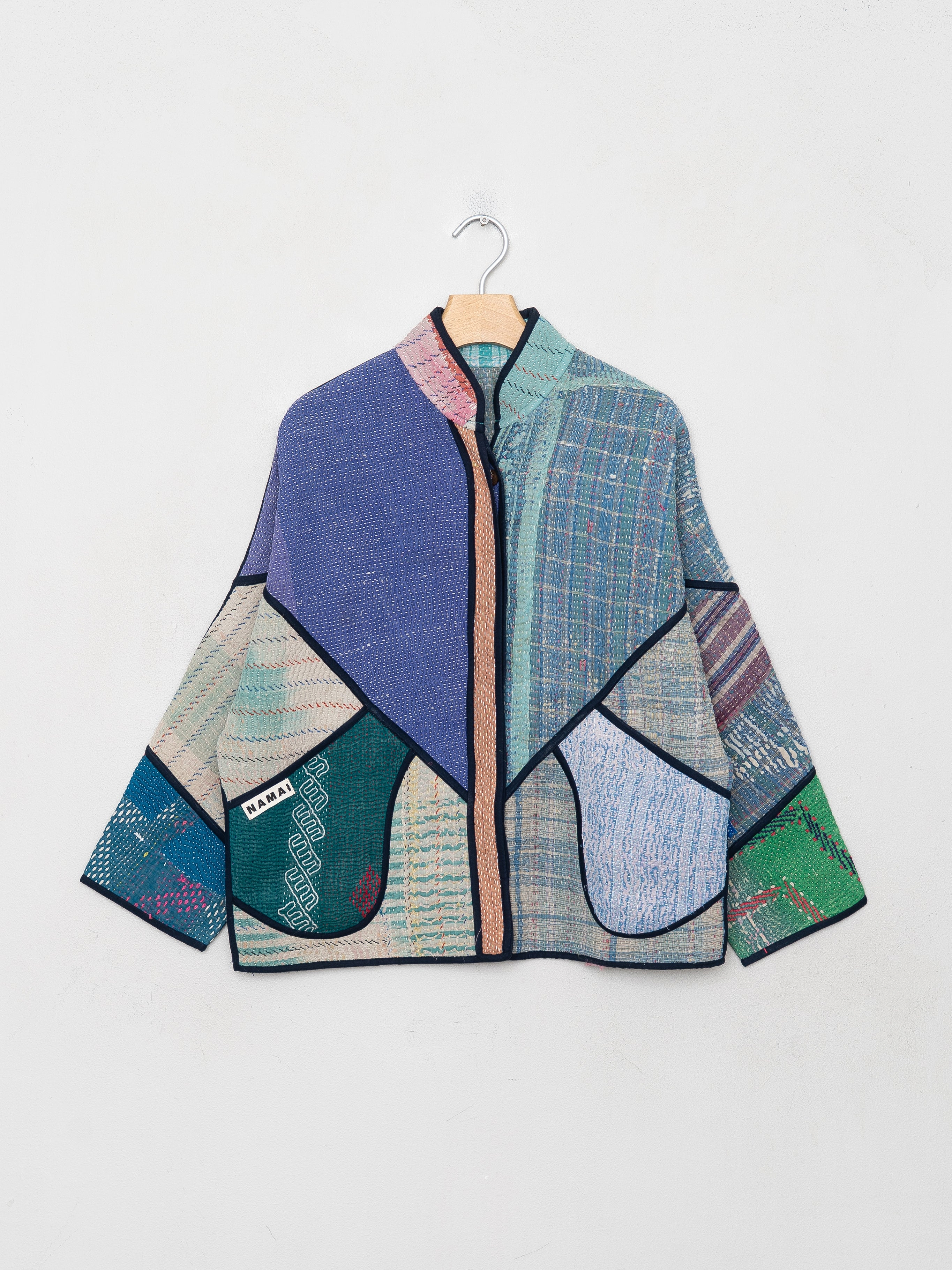 The Ladhiya Petite Quilted Patchwork Kantha Jacket