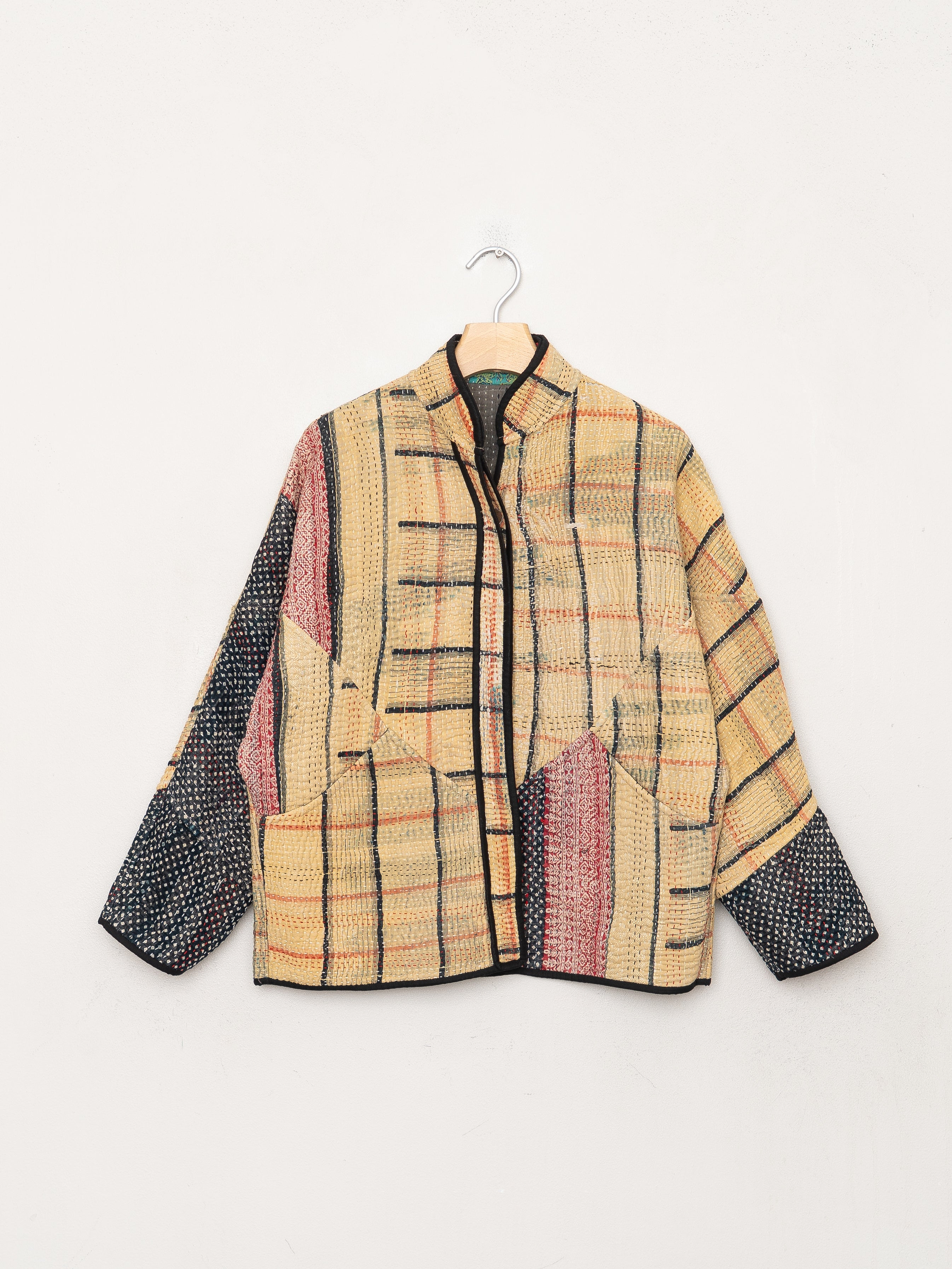 The Ladhiya Petite Quilted Patchwork Kantha Jacket