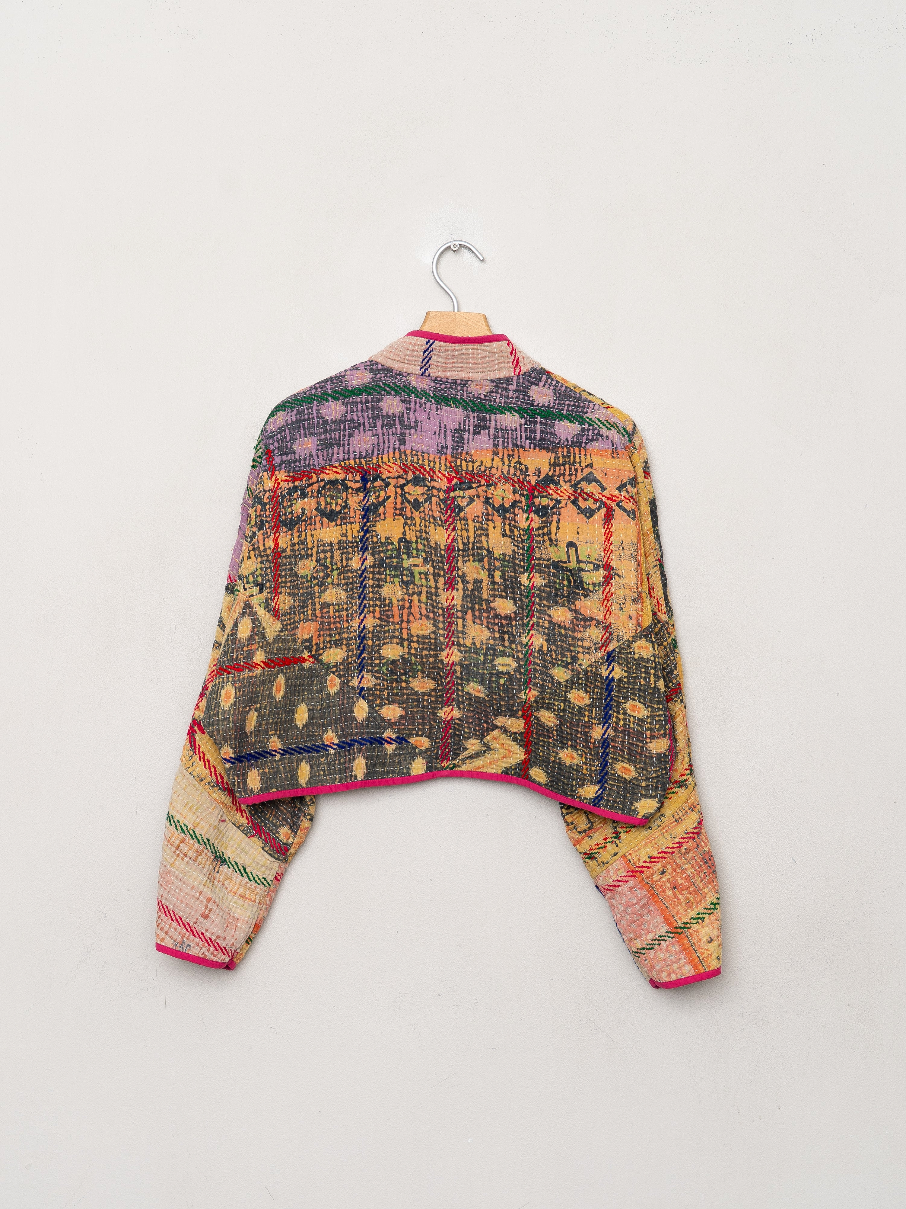 The Kaira Cropped Quilted Patchwork Kantha Jacket Wholesale