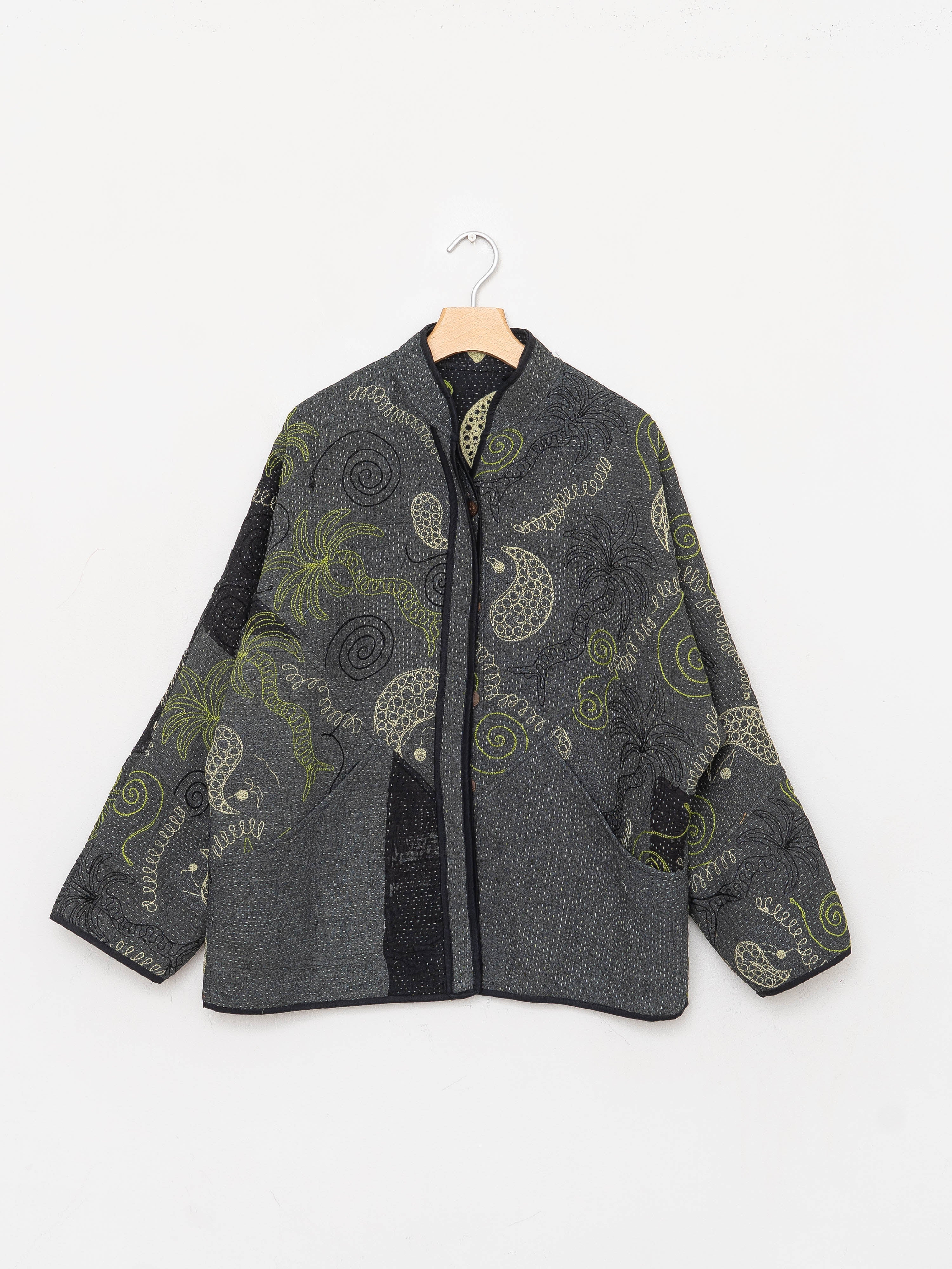 The Ladhiya Suzani Quilted Kantha Jacket