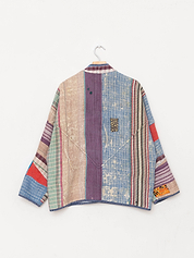 The Ladhiya Quilted Patchwork Kantha Jacket