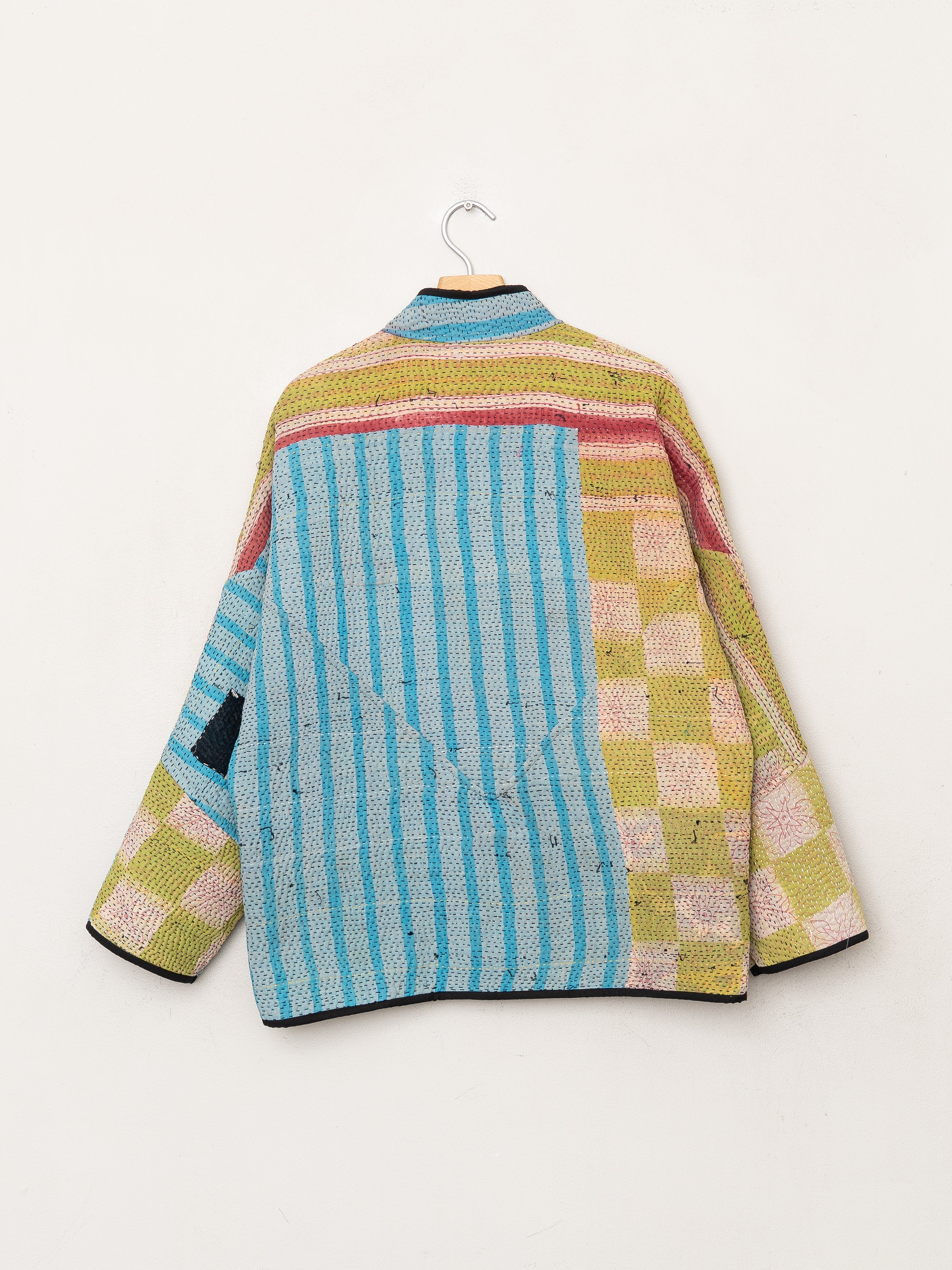 The Ladhiya Quilted Patchwork Kantha Jacket