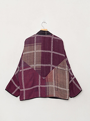 The Ladhiya Quilted Patchwork Kantha Jacket