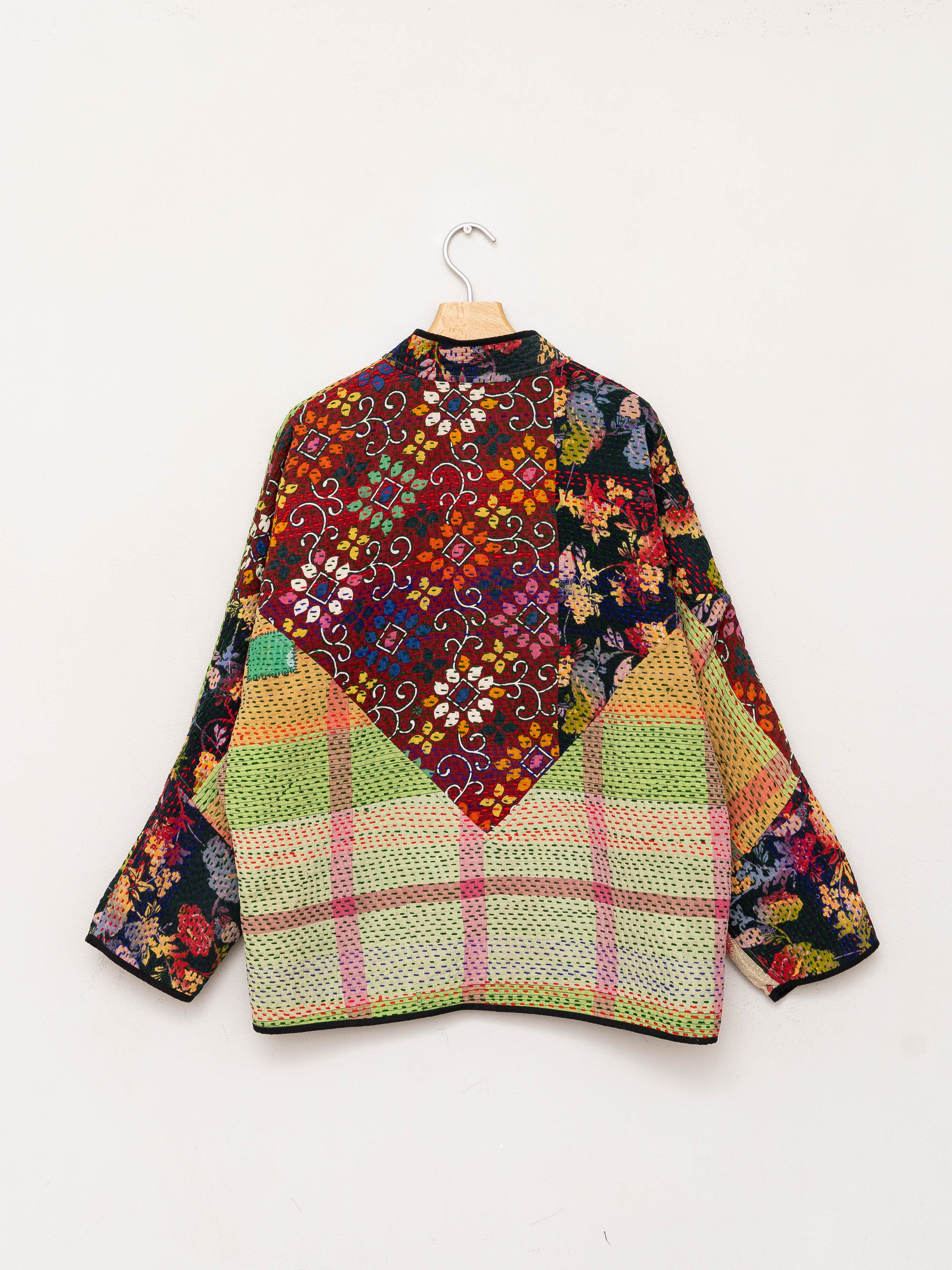 The Ladhiya Quilted Patchwork Kantha Jacket