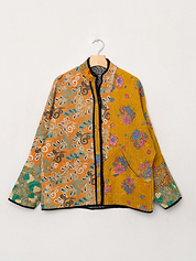The Ladhiya Quilted Patchwork Kantha Jacket