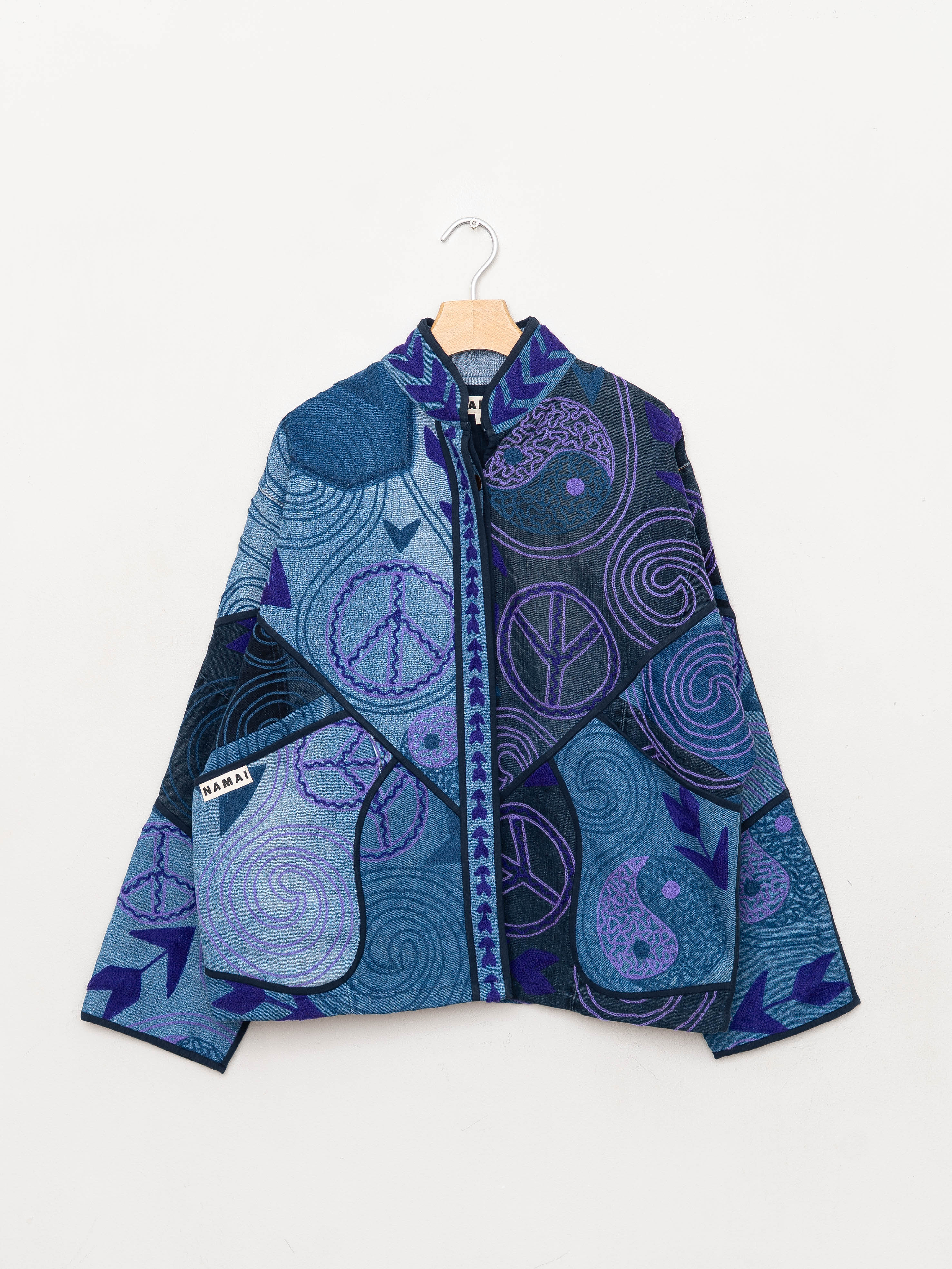 The Ladhiya Denim Suzani Jacket - Medium