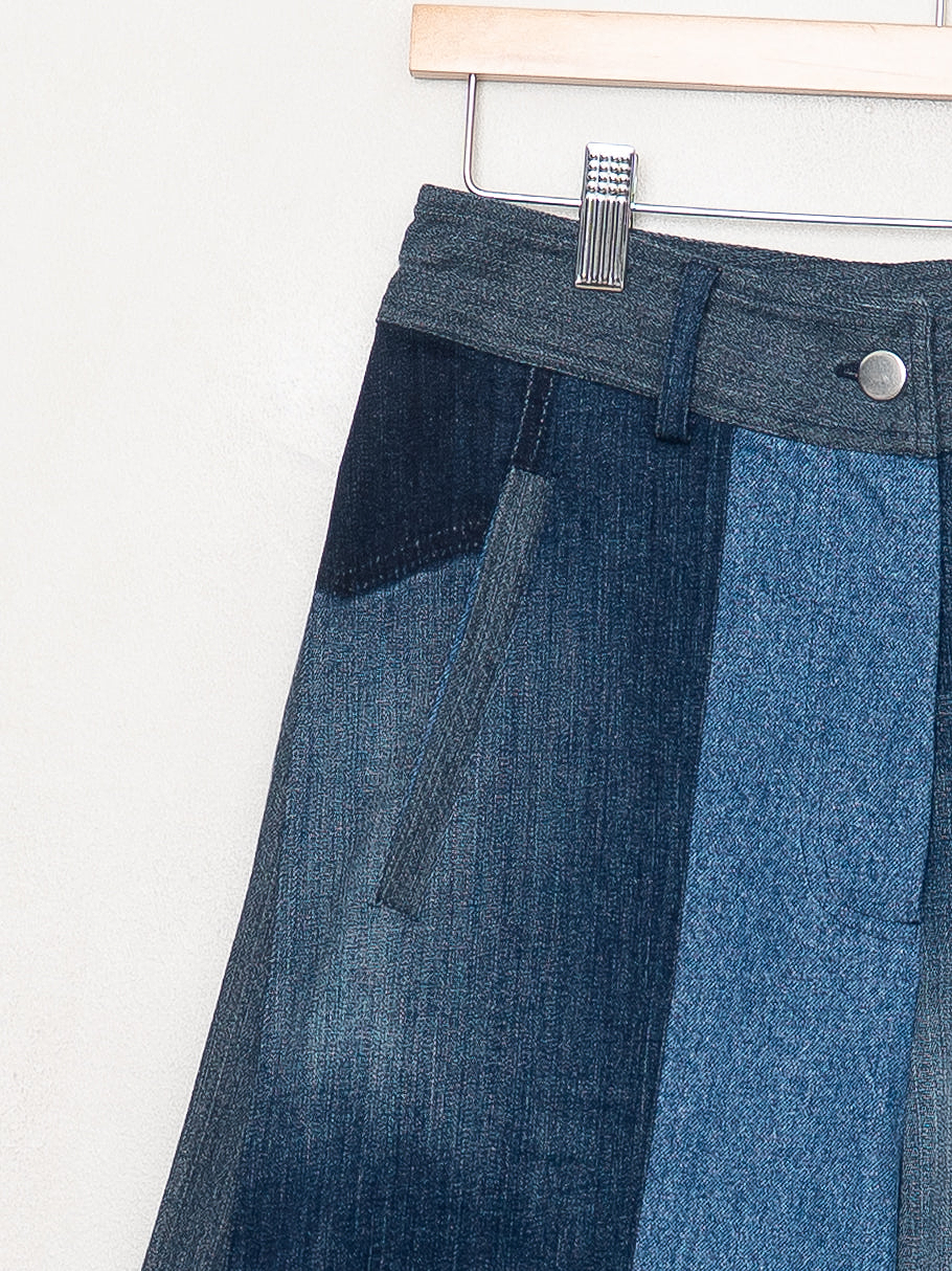 The Nadi Denim Flared Culotte Jeans - Small