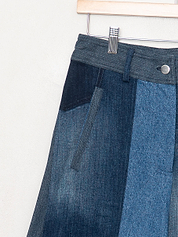 The Nadi Denim Flared Culotte Jeans - Small