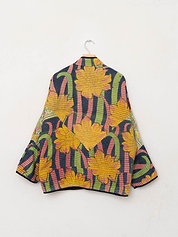 The Ladhiya Quilted Patchwork Kantha Jacket
