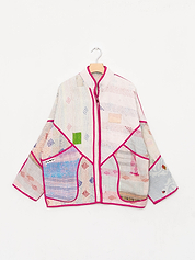 The Ladhiya Quilted Patchwork Kantha Jacket