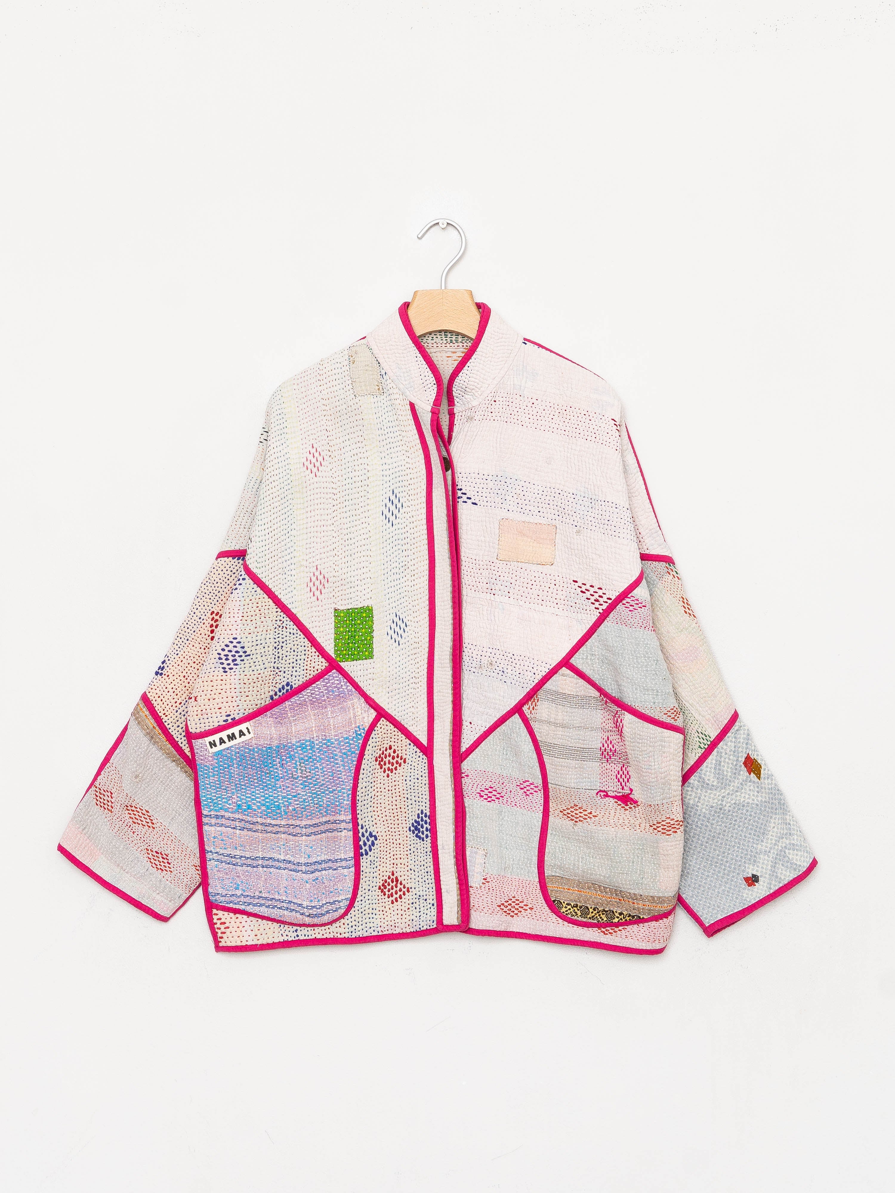 The Ladhiya Quilted Patchwork Kantha Jacket