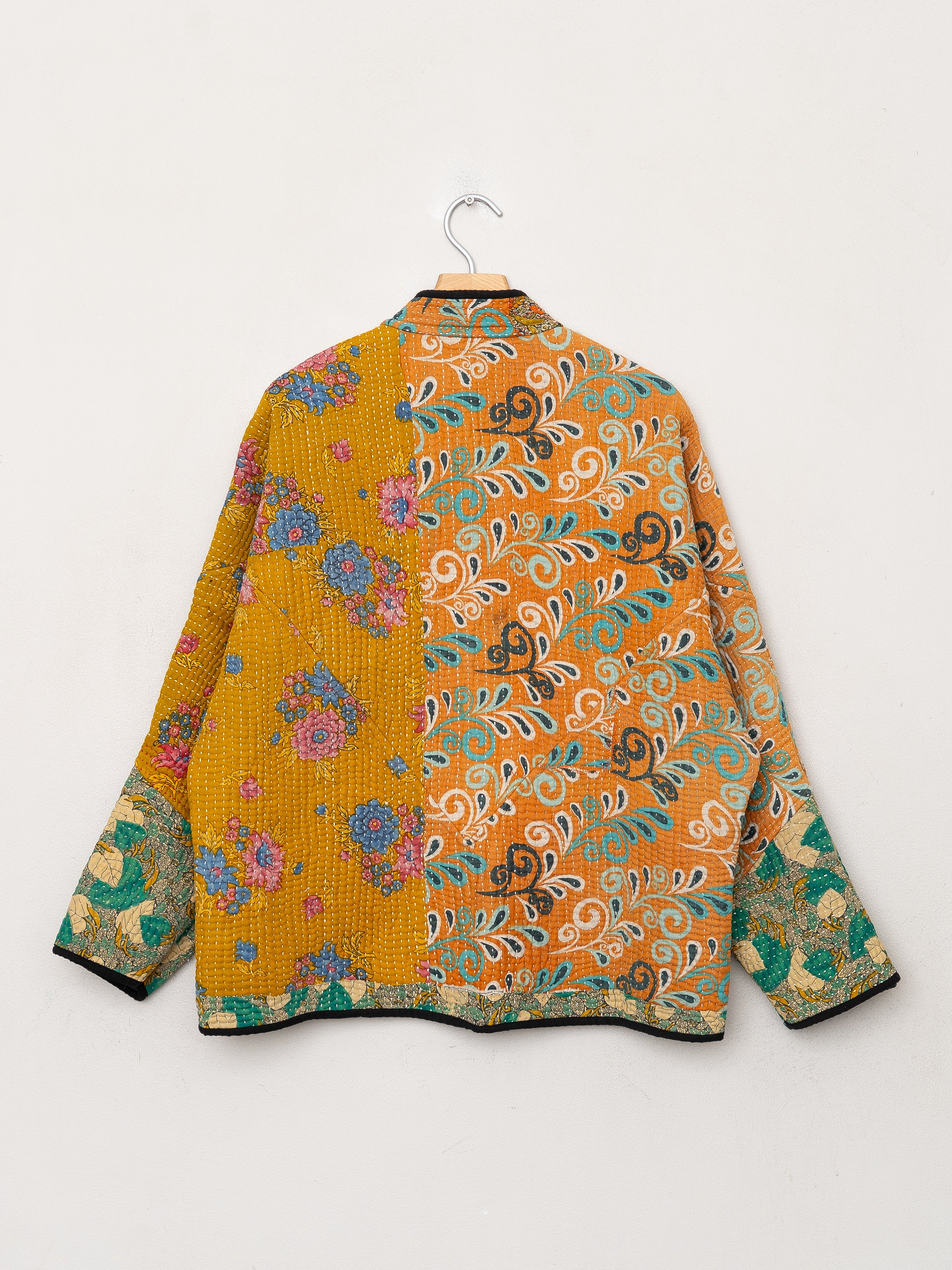 The Ladhiya Quilted Patchwork Kantha Jacket