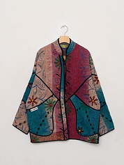 The Narmada Suzani Quilted Kantha Jacket