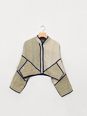 The Kaira Cropped Patchwork Ralli Quilt Jacket