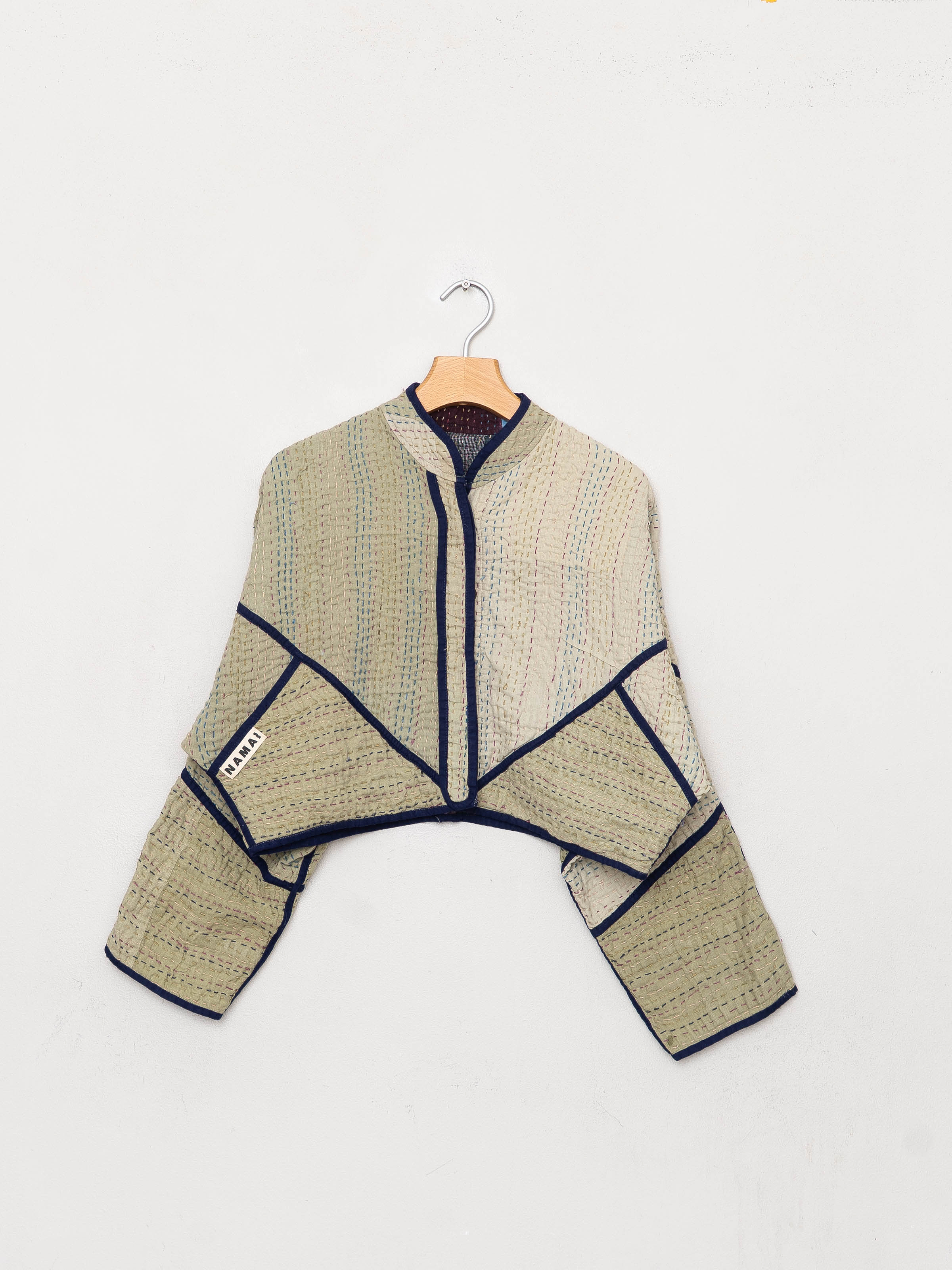 The Kaira Cropped Patchwork Ralli Quilt Jacket