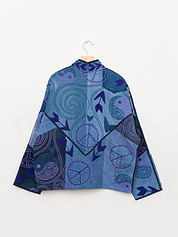 The Ladhiya Denim Suzani Jacket - Medium